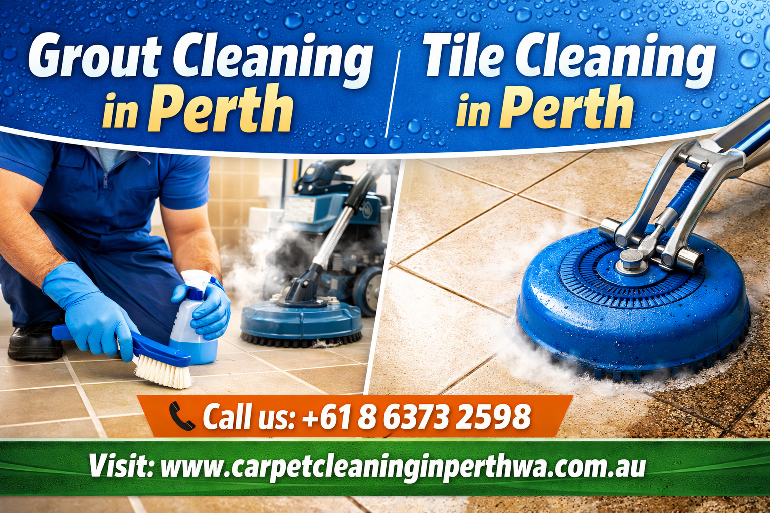 Grout and tile cleaning services Perth